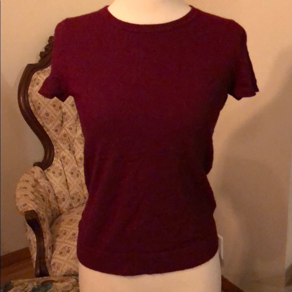 Wool blend t-shirt sweater